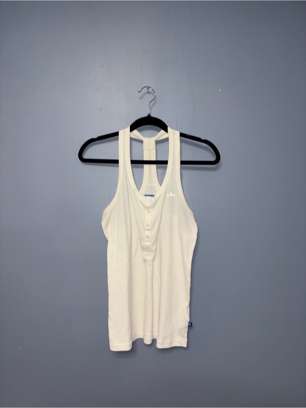 Adidas | White Ribbed TankTop | Size Medium